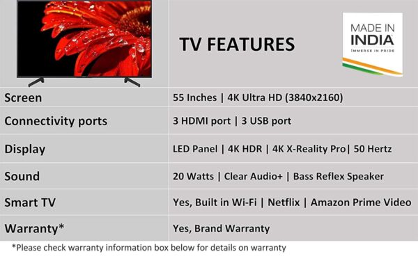 4K Ultra HD TV 55" - Image 2